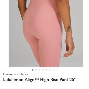 Lululemon Athletica Align Pink Leggings